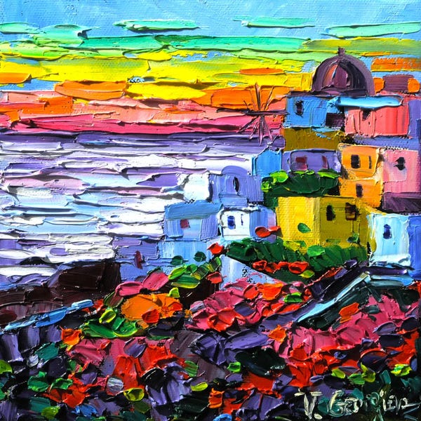 Mediterranean Décor: Colors In Santoribi by Vanya Georgieva