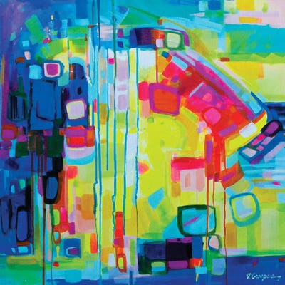 Abstract IV by Vanya Georgieva framed canvas print