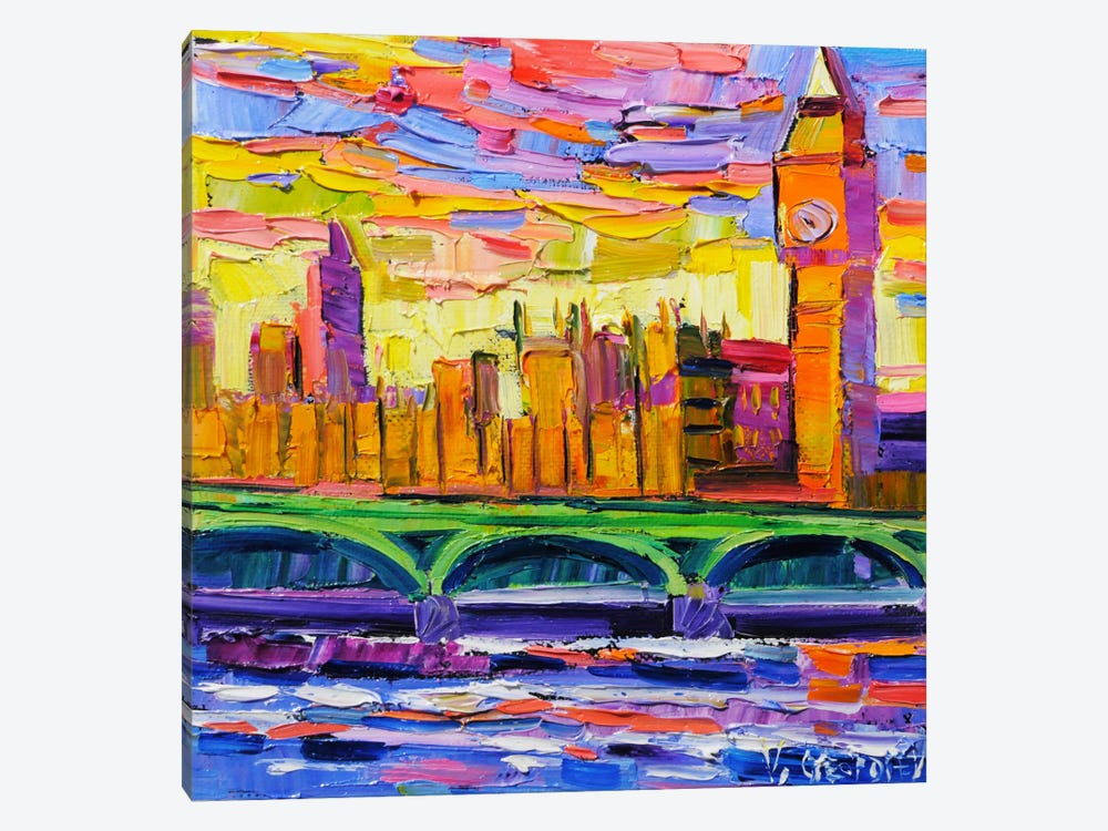 London Sunset by Vanya Georgieva 1-piece Canvas Art
