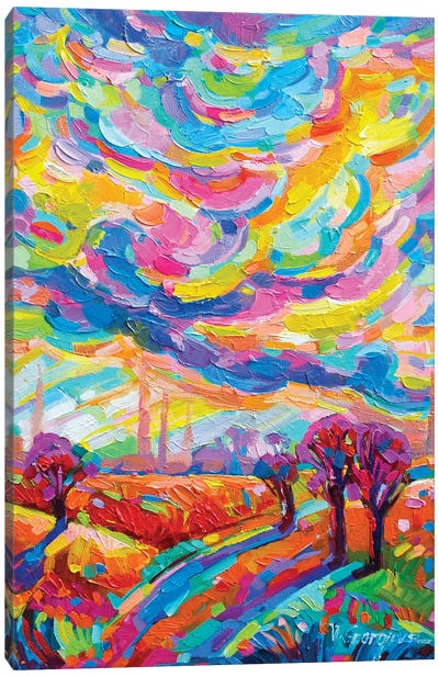 Happiness In The Air Canvas Art Print - Vanya Georgieva