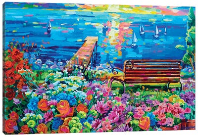 Lake View With A Hint Of Melancholy Canvas Art Print - Vanya Georgieva