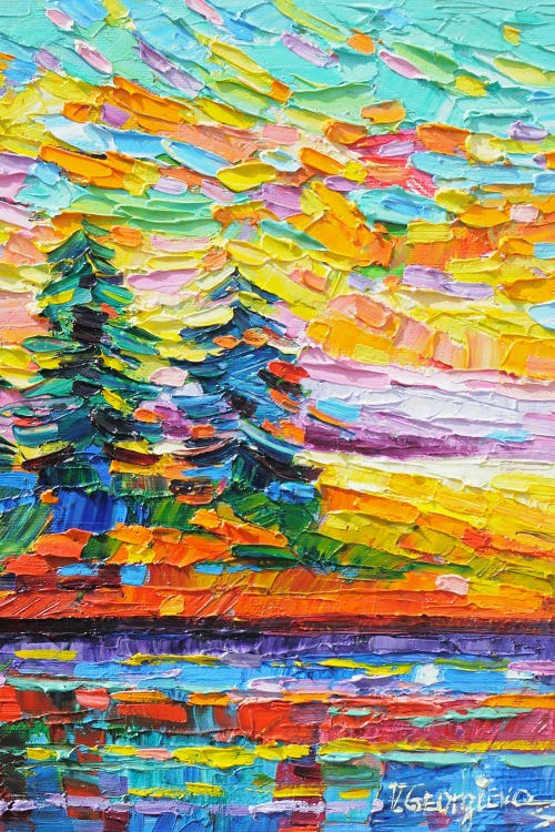 Sunrise On The Lake by Vanya Georgieva wall art
