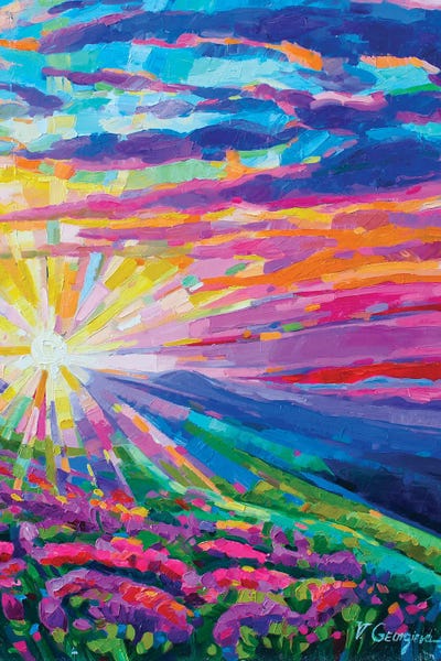 Mountain Sunrises & Sunsets: Sunset In The Mountains by Vanya Georgieva