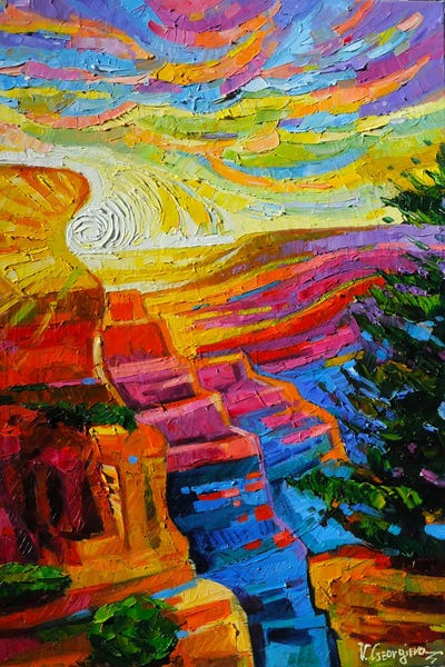 Grand Canyon Sunset by Vanya Georgieva framed wall art