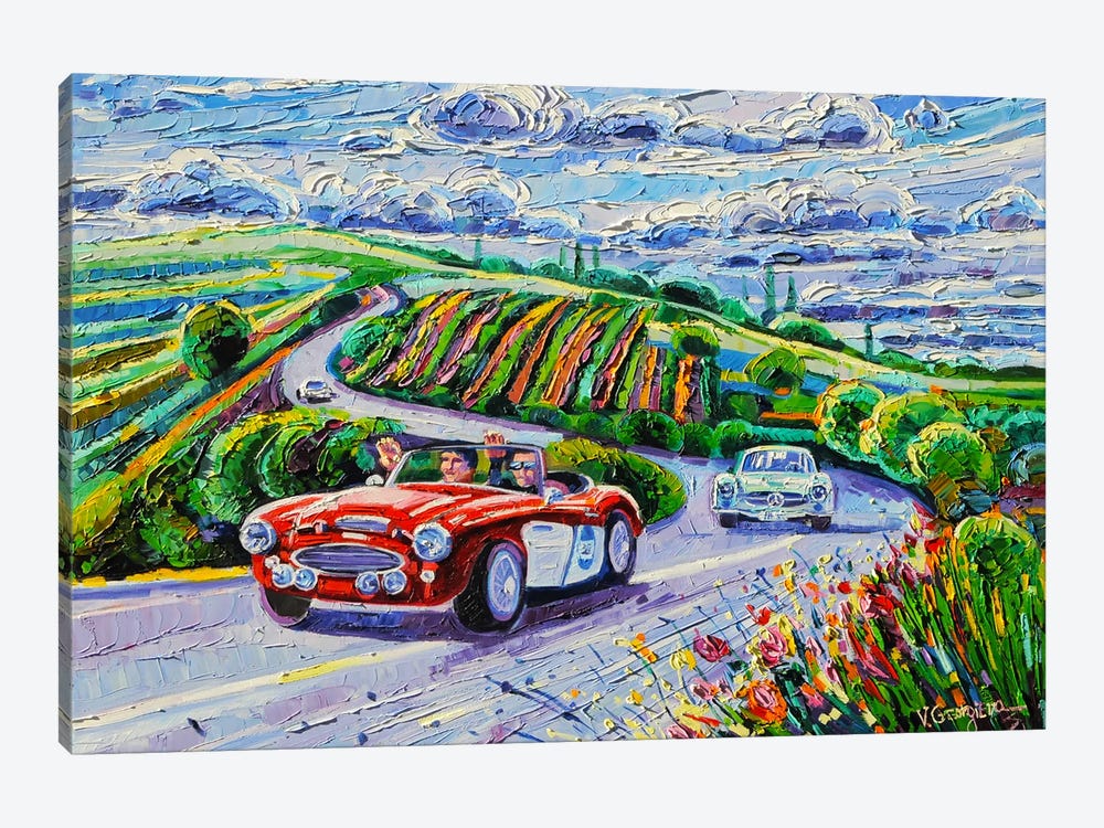 Mille Miglia. With A Beautiful Clouds by Vanya Georgieva 1-piece Canvas Art Print