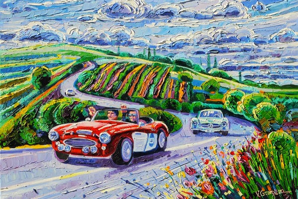 Mille Miglia. With A Beautiful Clouds