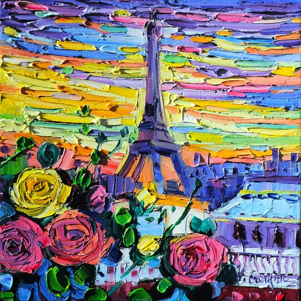 Towers: Roses In Paris by Vanya Georgieva