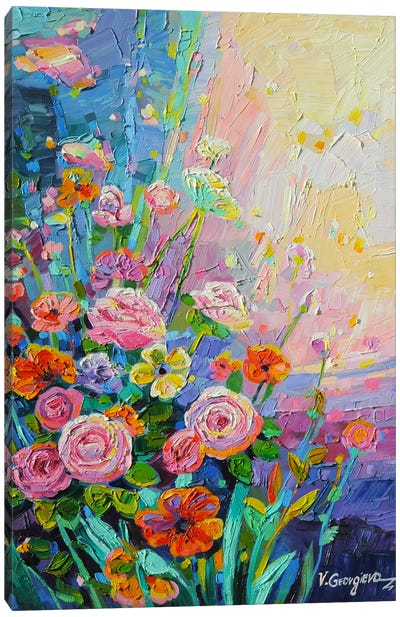 Only Roses Canvas Art Print - Vanya Georgieva