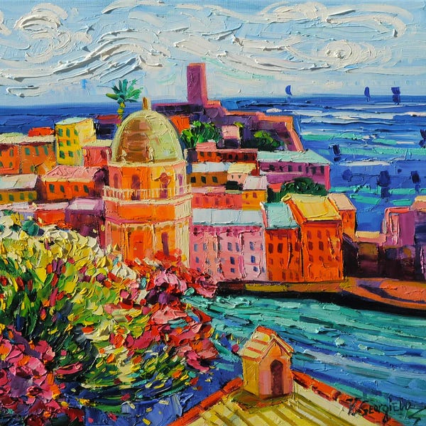 Liguria: Sunny Day In Vernazza by Vanya Georgieva
