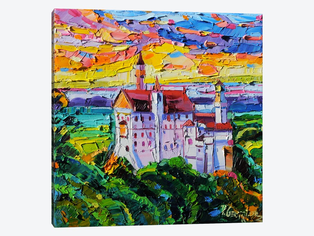 Neuschwanstein Castle by Vanya Georgieva 1-piece Canvas Artwork