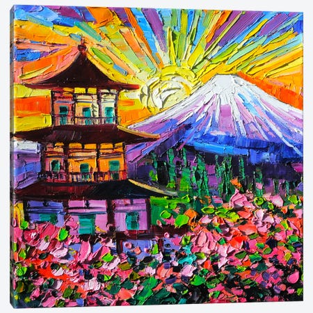 Fuji Sunset Canvas Print #VNY77} by Vanya Georgieva Canvas Print