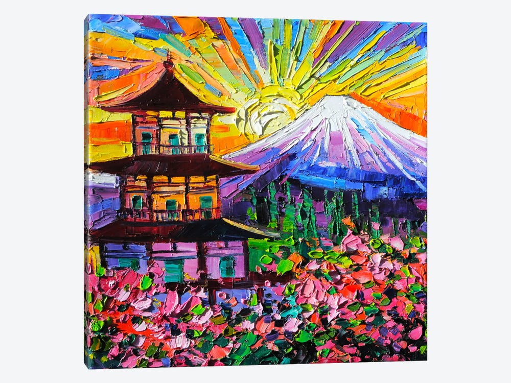 Fuji Sunset by Vanya Georgieva 1-piece Canvas Print