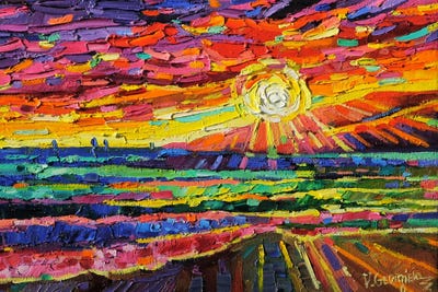 Laguna Beach Sunset by Vanya Georgieva canvas print