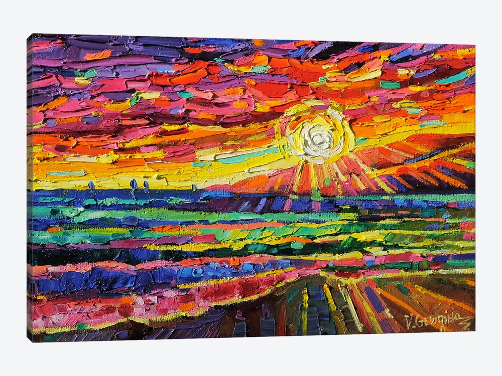 Laguna Beach Sunset by Vanya Georgieva 1-piece Canvas Print