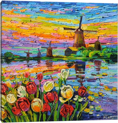 Dream On Canvas Art Print - Watermill & Windmill Art