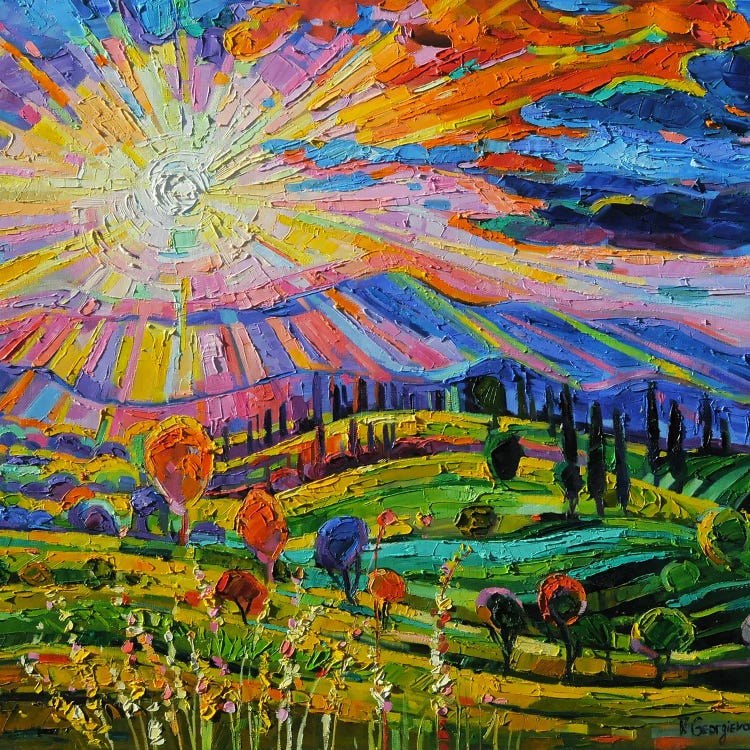 Dazzling Sun In Tuscany