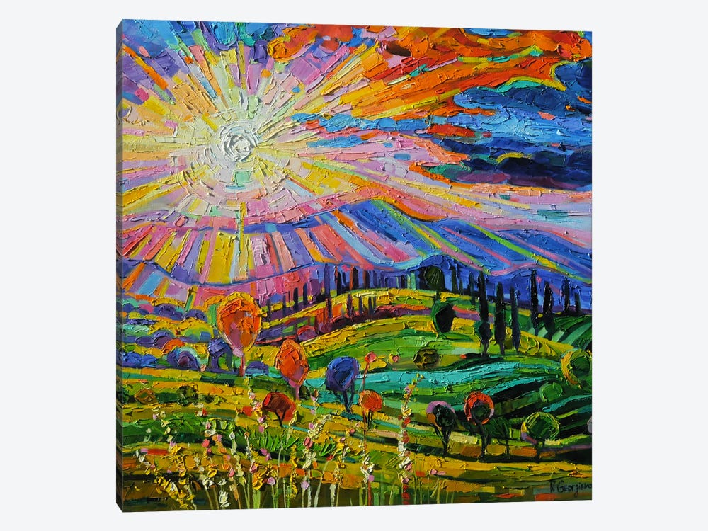 Dazzling Sun In Tuscany by Vanya Georgieva 1-piece Canvas Art