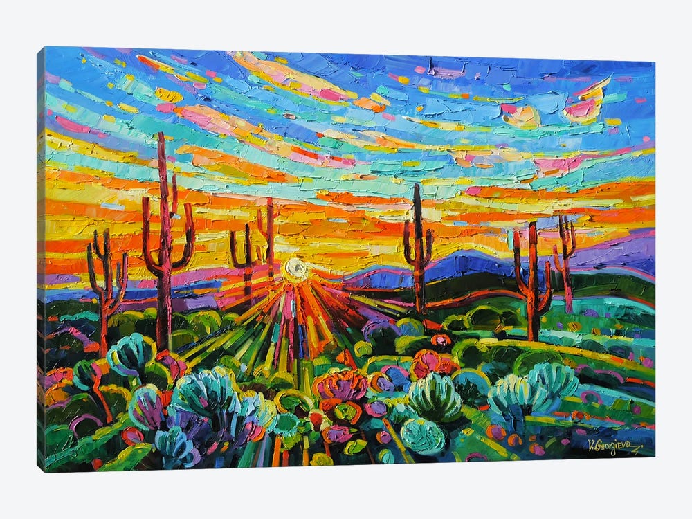 Great Arizona Sunset by Vanya Georgieva 1-piece Canvas Art