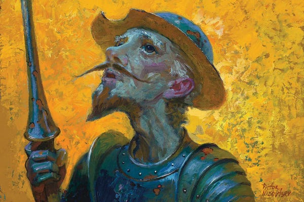Fictional Characters: Don Quixote by Victor Nizovtsev