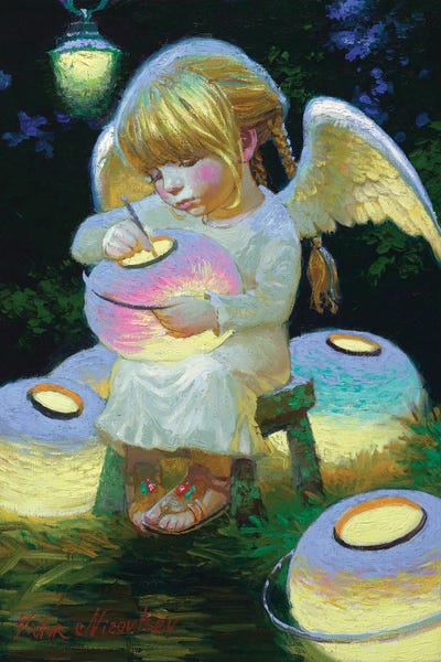 Illuminated Oil Paintings: Evening Lights by Victor Nizovtsev