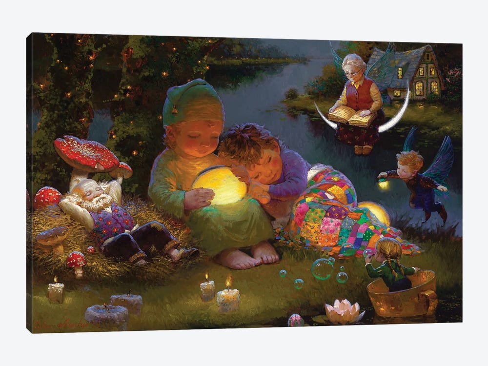 Fairy Tale Evening by Victor Nizovtsev 1-piece Canvas Print