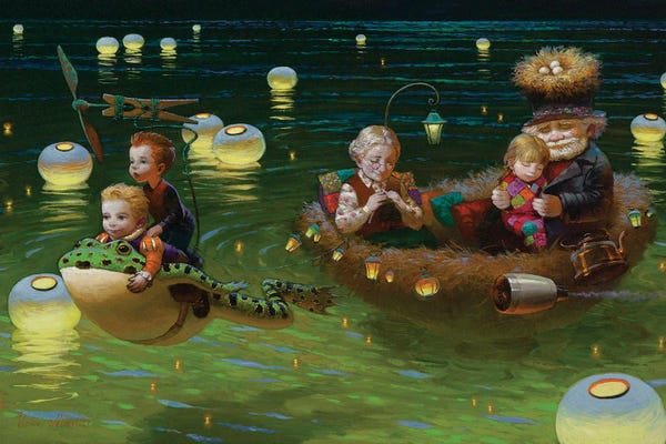 Frogs: Family Time by Victor Nizovtsev