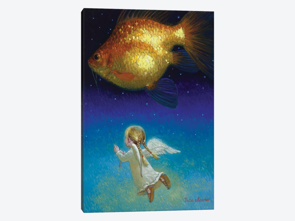 Flying With Angel by Victor Nizovtsev 1-piece Art Print