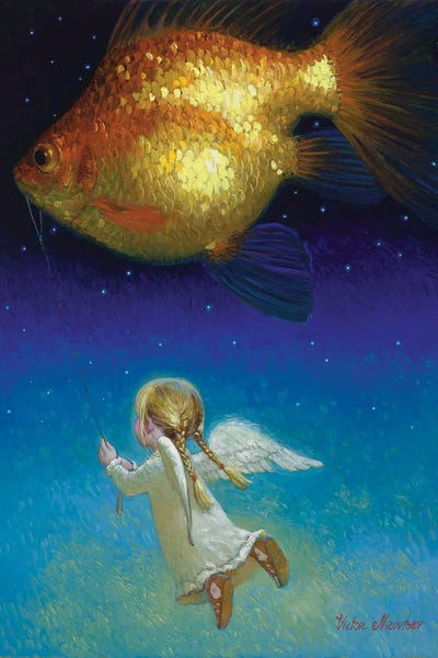 Goldfish: Flying With Angel by Victor Nizovtsev