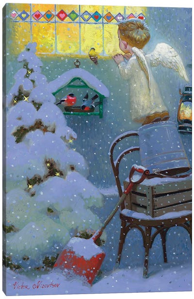 Guest Canvas Art Print - Vintage Christmas Décor