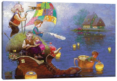 Home, Sweet Home Canvas Art Print - Fairytale Scenes