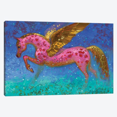 Pink Pegasus Canvas Print #VNZ44} by Victor Nizovtsev Canvas Print