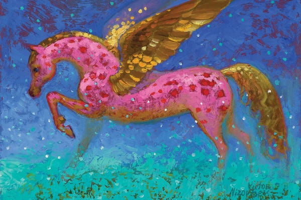 Pegasus: Pink Pegasus by Victor Nizovtsev