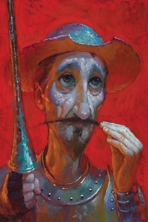 Red Don Quixote by Victor Nizovtsev wall art