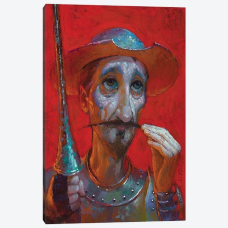 Red Don Quixote Canvas Print #VNZ47} by Victor Nizovtsev Canvas Art Print