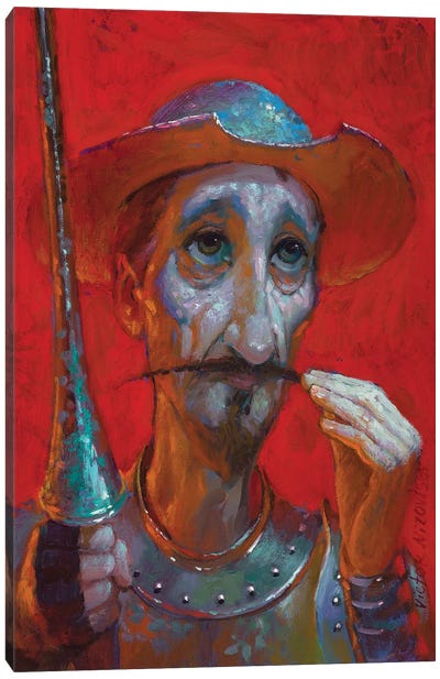 Red Don Quixote Canvas Art Print - Victor Nizovtsev