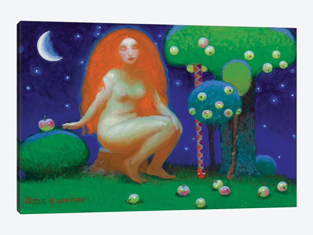 Red Hair Eve by Victor Nizovtsev 1-piece Canvas Print