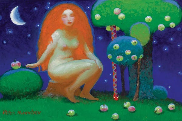 Apple Trees: Red Hair Eve by Victor Nizovtsev
