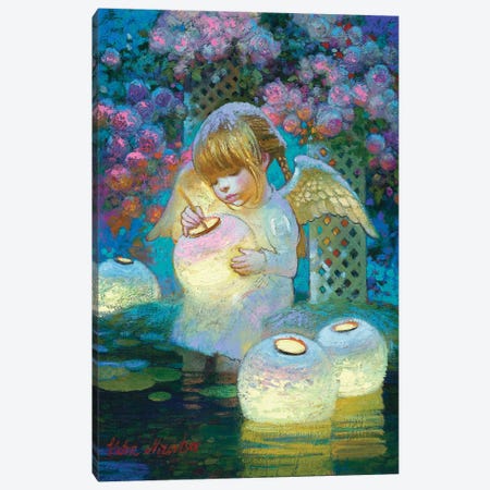 Rose Garden Lights Canvas Print #VNZ51} by Victor Nizovtsev Canvas Art Print
