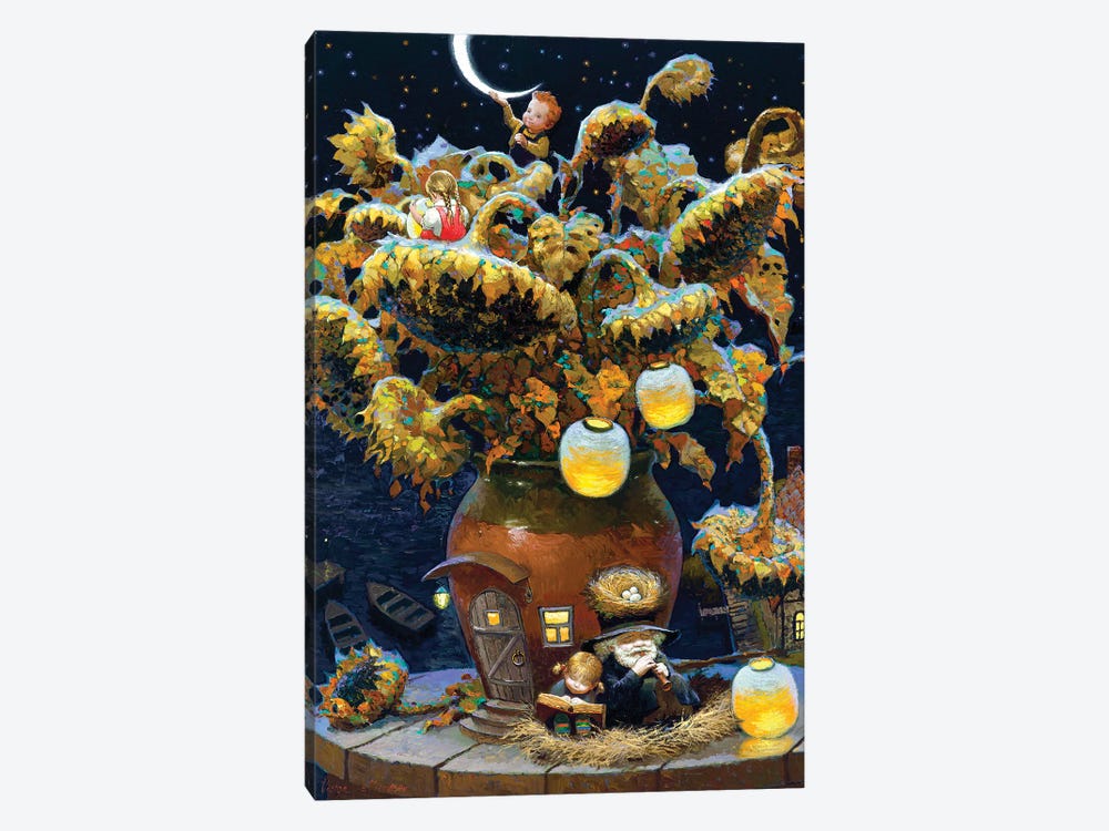 Sunflower Family by Victor Nizovtsev 1-piece Canvas Wall Art