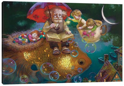 Time Of Magic Canvas Art Print - Goldfish Art