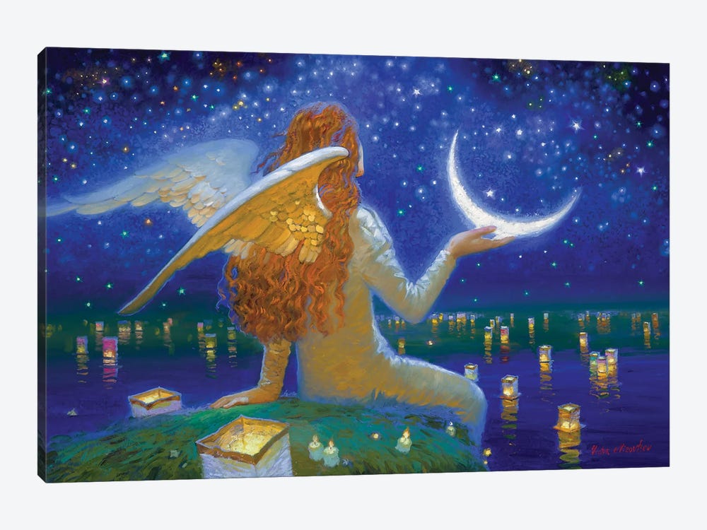 The Starry Night by Victor Nizovtsev 1-piece Canvas Art