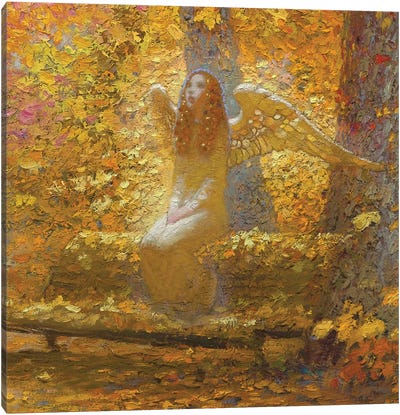 Autumn Angel Canvas Art Print - Angel Art