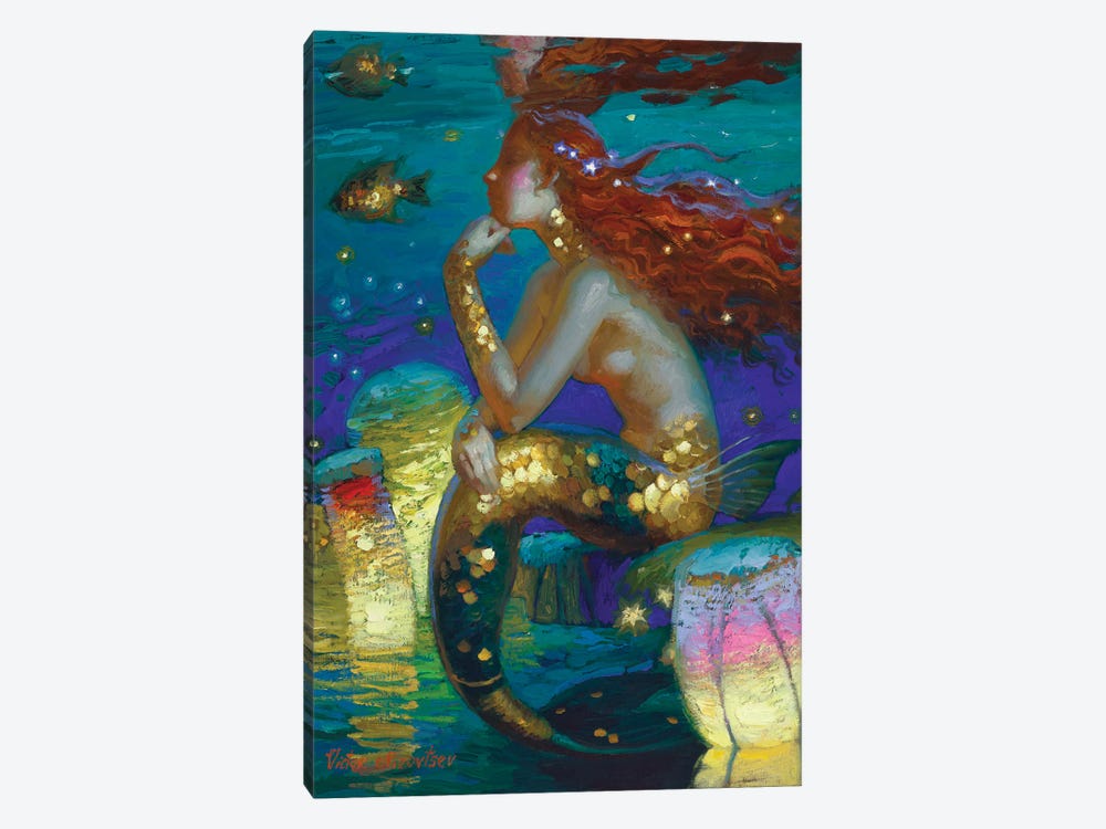 Fire And Water by Victor Nizovtsev 1-piece Canvas Art