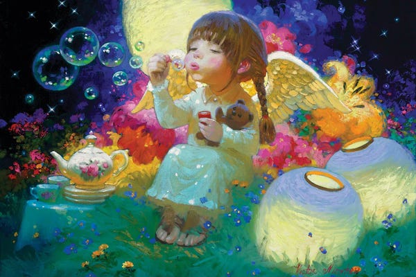 Giclee Features: Bubbles by Victor Nizovtsev