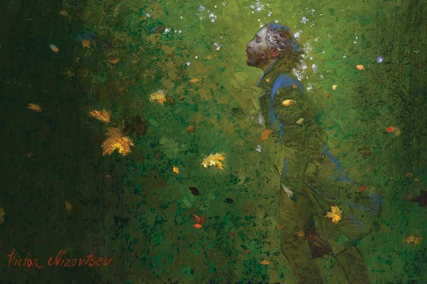 Illuminated Oil Paintings: Autumn Wind by Victor Nizovtsev