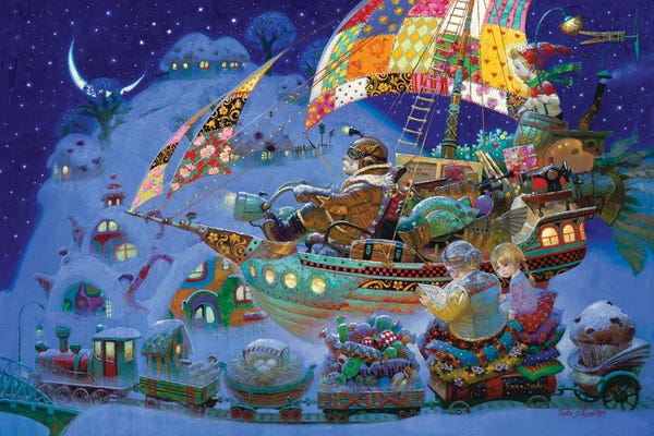 Giclee Features: Home for Christmas by Victor Nizovtsev