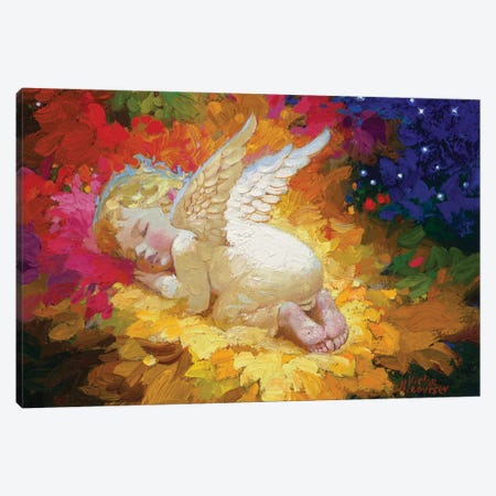 Autumn. Sleeping Angel Canvas Print #VNZ90} by Victor Nizovtsev Art Print