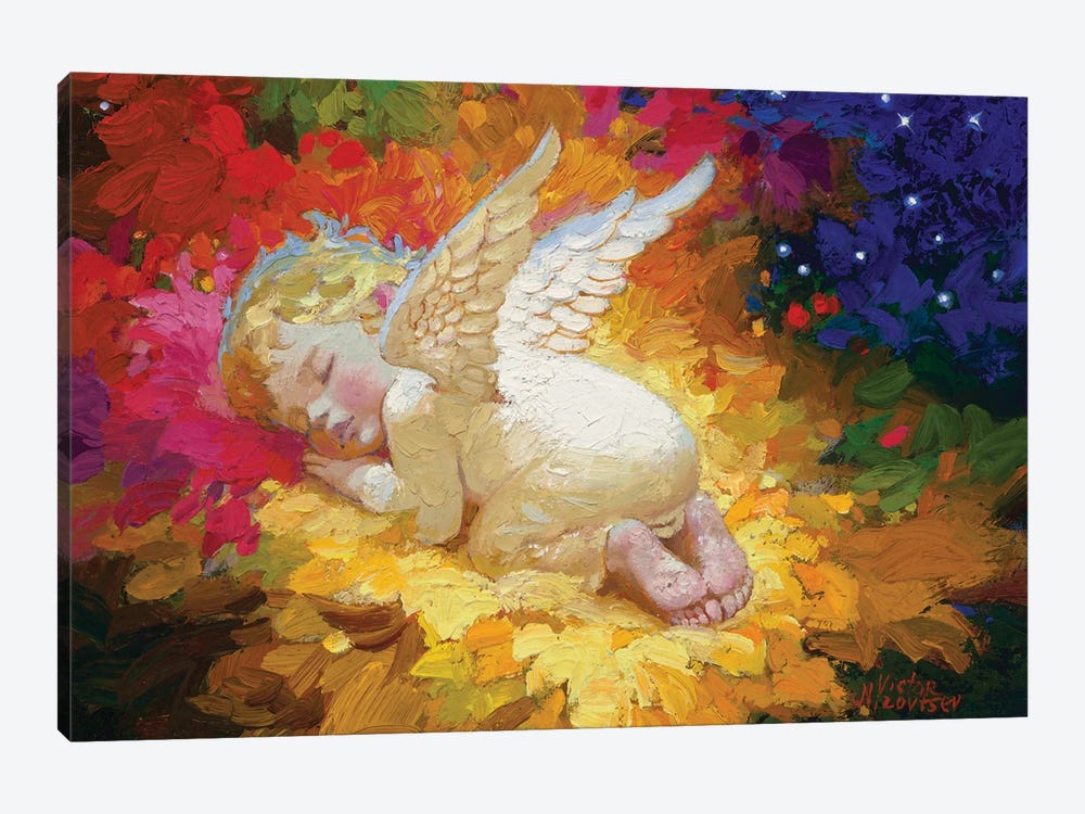 Autumn. Sleeping Angel by Victor Nizovtsev 1-piece Canvas Artwork