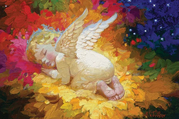 Victor Nizovtsev: Autumn. Sleeping Angel by Victor Nizovtsev
