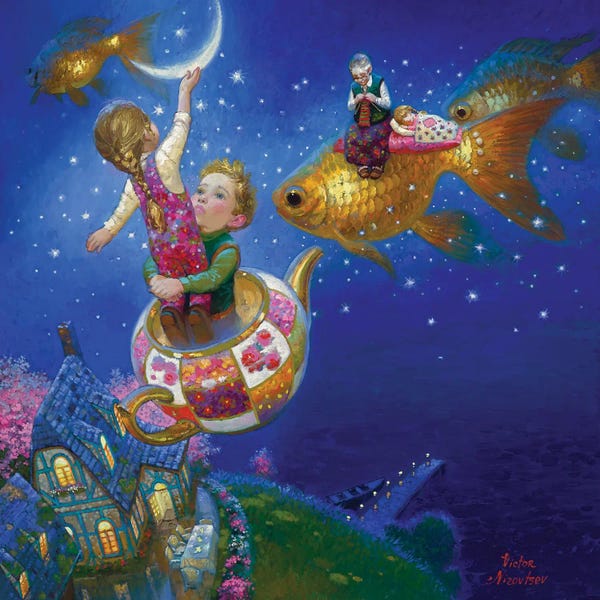 Goldfish: New Moon by Victor Nizovtsev